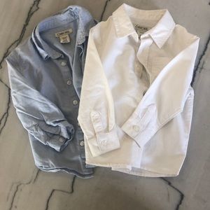 Two boys button down shirts. 24 mo